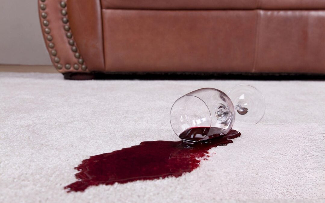 red wine spill