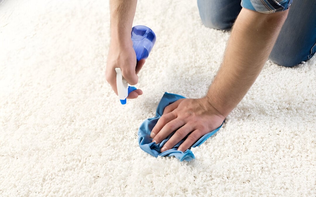 cleaning burned carpet